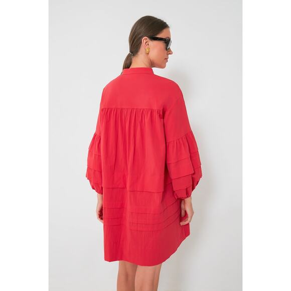 POMANDER PLACE Red Chelsea Dress Size M NWT Retail $148 Tuckernuck - Picture 2 of 7